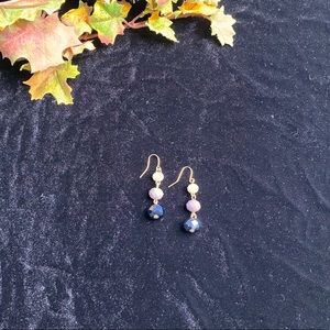 3 / $10 NWT Earrings Shades of purple beads with gold